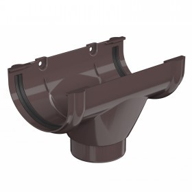 Воронка желоба ТехноНиколь Оптима 120/80 мм Ral 8019 темно-коричневый, шт