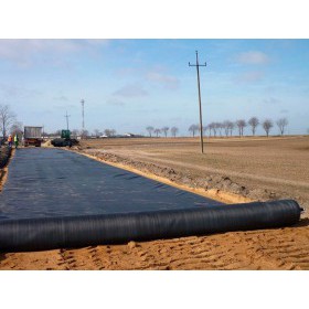 Геотекстиль тканый полипропиленовый 30/30 2х100 м, 200 м2/рул