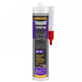 Герметик силиконовый Donewell DSK-100 универсальный прозрачный 260 мл, шт