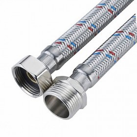 Гибкая подводка для воды 1/2 ВР(г) х 1/2 НР(ш) 100 см, шт