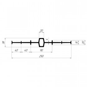 Гидрошпонка Технониколь Фундамент ДШ-В-250, 25 пог.м/бухта
