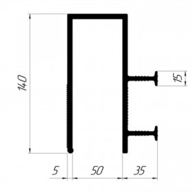 Гидрошпонка Технониколь Фундамент ДШП-140-4-50 Рем, 20 пог.м/бухта