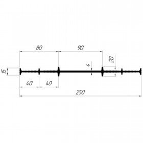 Гидрошпонка Технониколь Фундамент ТШВ-250-4, 25 пог.м/бухта