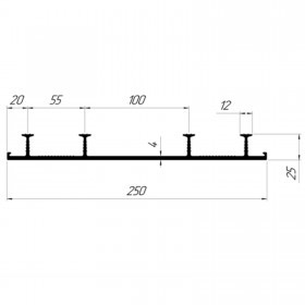 Гидрошпонка Технониколь Фундамент ТШН-250-4, 25 пог.м/бухта