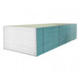Гипсокартон влагостойкий Knauf ГКЛВ 3000х1200х12,5 мм, лист