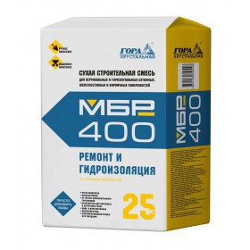 Ремонтная смесь для бетона Гора Хрустальная МБР 400М зимняя 25 кг, шт