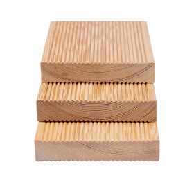 Доска террасная Вельвет лиственница сорт АВ двухсторонняя 24х140х4000 мм, 4 шт/упак