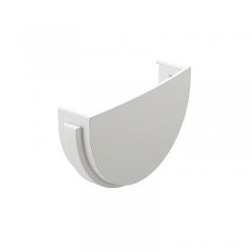 Заглушка желоба Docke Premium 120/86 мм Ral 9003 пломбир, шт