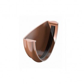 Заглушка желоба ТехноНиколь/Verat 125/82 мм Ral 8017 коричневый, шт