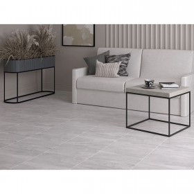 Керамогранит Шахтинская плитка Альбус 01 светло-серый 40х40 см 8 мм, 10 шт/1,6 м2/кор