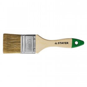 Кисть плоская 50 мм смешанная щетина Stayer Lasur, шт