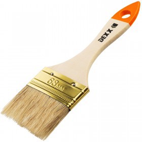 Кисть плоская 63 мм натуральная щетина Dexx, шт