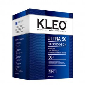 Клей для обоев Kleo Ultra 50 для стеклообоев и флизелиновых обоев 500 гр, шт