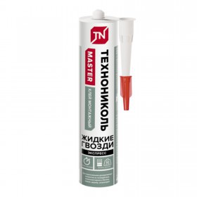 Клей жидкие гвозди Технониколь Master акриловый Экспресс Декор белый 280 мл, 12 шт/упак