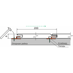 Кляймер Stella для МДФ панелей 20х22х2 мм, 100 шт/упак