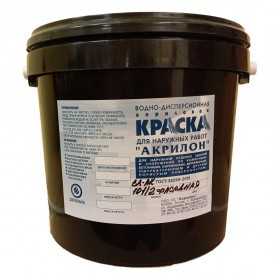 Краска Акрилон ВД-АК 101/2 фасадная морозостойкая водно-дисперсионная акриловая, база, 15 кг/ 10 л, шт