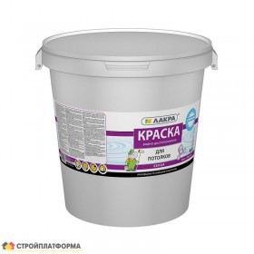 Краска Лакра Для потолков белоснежная 40 кг, шт