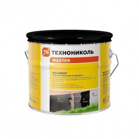 Мастика битумная ТехноНиколь AquaMast для фундамента 3 кг, 4 шт/кор