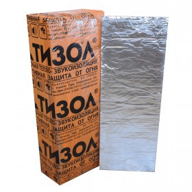 Базальтовый картон Тизол БВТМ-К /Ф1 фольгированный 1000х600х5 мм, 3 шт/упак