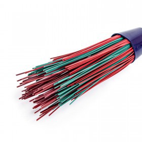 Метла полипропиленовая с черенком круглая, 3 кольца, 400х90х1500 мм