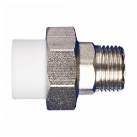 Муфта комбинированная разъемная (американка) PPRC с НР D20-1/2 MeerPlast, шт