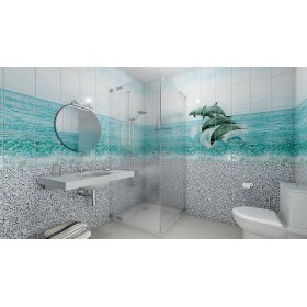 Панель ПВХ Океан Дельфины 2700х250х8 мм, 12 шт/упак