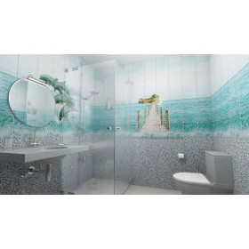 Панель ПВХ Океан фон 2700х250х8 мм, 12 шт/упак