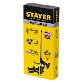 Пистолет для монтажной пены Stayer HERCULES с тефлоновым покрытием корпуса и сопла, шт