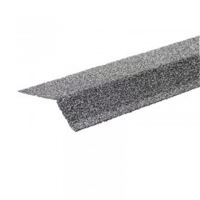 Планка карнизная с гранулятом, стальной 75х50х5 мм, 1,25 м, шт