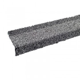 Планка примыкания с гранулятом, стальной 20х45х15х10 мм, 1,25 м, шт