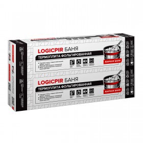 Плита теплоизоляционная Технониколь LOGICPIR Баня Ф/Ф Г1 1190х590х30 мм, 8 шт/упак