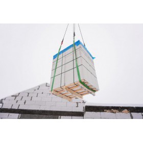 Газобетонный блок Пораблок стеновой D500 625х200х250 мм (64 шт/под; 2 м3/под), поддон