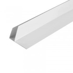 Профиль ПВХ F-образный для панелей 8-10 мм торцевой белый 3000х55х10 мм, шт