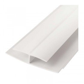 Профиль ПВХ Н-образный для панелей 8-10 мм соединительный стыковочный белый 3000 мм, шт