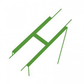 Профиль соединительный Н-образный для грядок 8х500 мм (2 шт/упак), упак