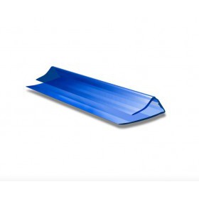 Профиль торцевой Саф-Пласт 4 мм синий 2,1 м, шт