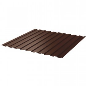 Профнастил С-8 ПЭ Ral 8017 шоколадно-коричневый ТУ 0,4 мм 1200х2000 мм, шт