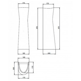 Пьедестал для раковины Santeri Воротынский/Виктория, белый, шт
