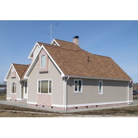 Сайдинг виниловый Docke Корабельный брус D4,5D Крем-брюле 0,232х3,66 м, шт