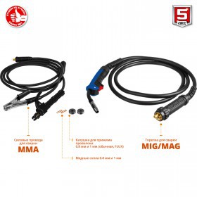 Инверторный сварочный полуавтомат Зубр 200 А Red Machine, ПС-200