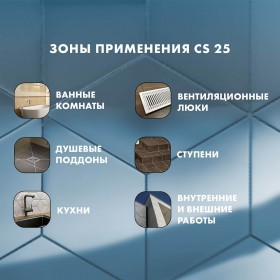 Затирка силиконовая для угловых стыков Церезит CS 25 прозрачная 280 мл, шт