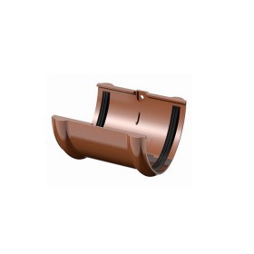 Соединитель желоба ТехноНиколь/Verat 125/82 мм Ral 8017 коричневый, шт