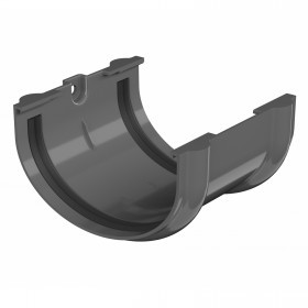 Соединитель желоба ТехноНиколь Оптима 120/80 мм Ral 7024 серый, шт