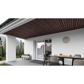 Софит ТехноНиколь Фактур частично перфорированный Орех 3 м, 10 шт/упак