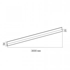 Стартовый профиль для фасадных панелей ТехноНиколь 3 м, 40 шт/упак