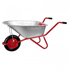 Тачка садово-строительная одноколесная Зубр Т-11, грузоподъемность 160 кг, объем 90 л, шт