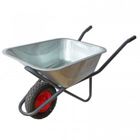 Тачка строительная одноколесная, грузоподъемность 200 кг, объем 90 л, шт