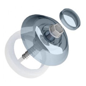 Термошайба для поликарбоната Юнионтрейд малая прозрачная 28 мм 50 шт, упак