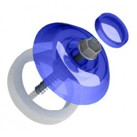 Термошайба для поликарбоната Юнионтрейд малая синяя 28 мм 50 шт, упак