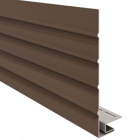 J-фаска ТехноНиколь 45х250 мм Каштан 3 м, 12 шт/упак